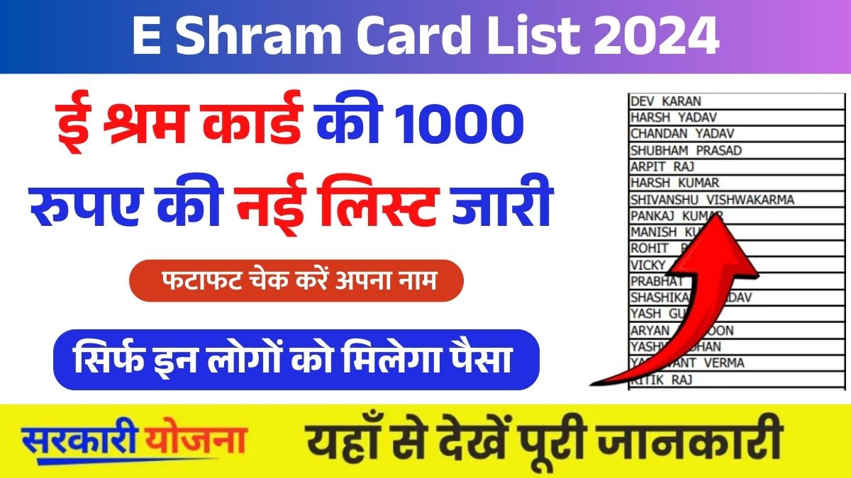 E Shram Card List